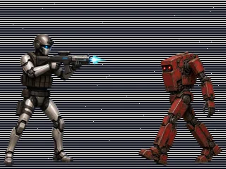 Robot laser firing loop