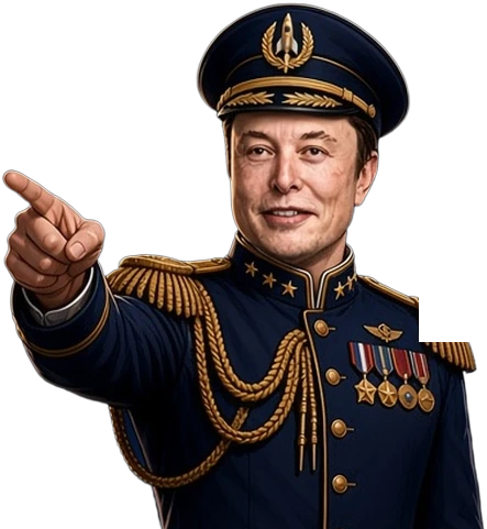 Boss pointing, issuing an order